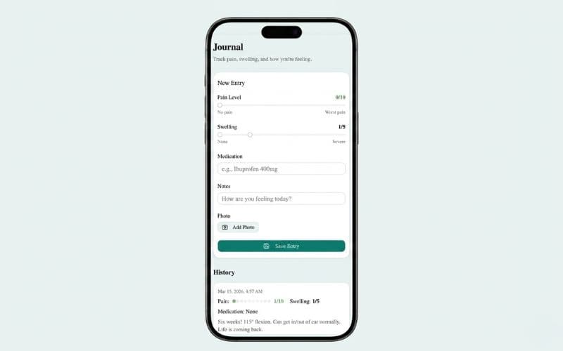 Recovery Journal screenshot